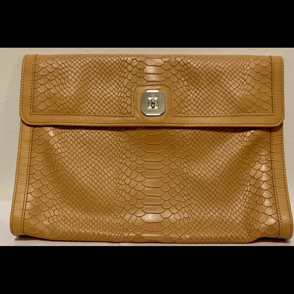 Longchamp Gatsby Exotic Leather Clutch