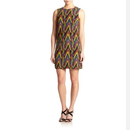 M Missoni Women's Zigzag-print Silk Shift Dress - photo 11 of 12