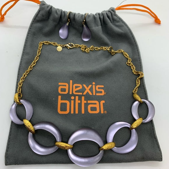 Alexis Bittar Handcrafted Lucite Link Necklace