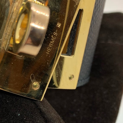 Hermès Black Leather & Rose Gold Hardware Bracelet - photo 8 of 8