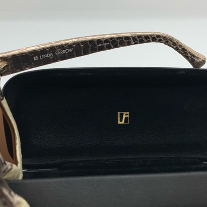 Linda Farrow Rose Gold Snakeskin 52mm Sunglasses - photo 9 of 12