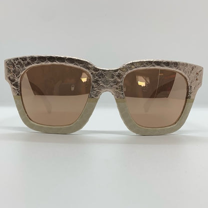Linda Farrow Rose Gold Snakeskin 52mm Sunglasses - photo 5 of 12