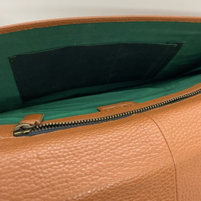 Ela Stone Paris Grained Cognac Leather Clutch - photo 9 of 10