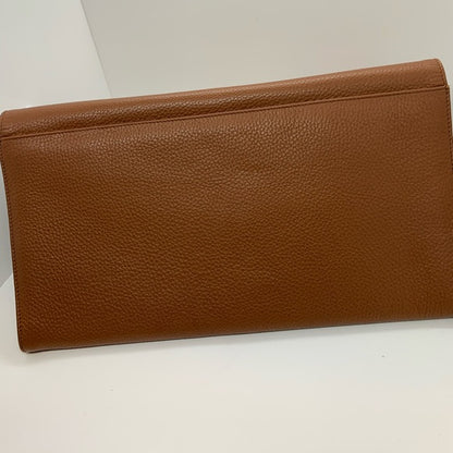 Ela Stone Paris Grained Cognac Leather Clutch - photo 8 of 10