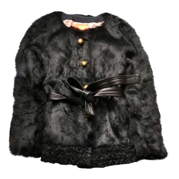Vintage MANOUSH Black Fur Coat