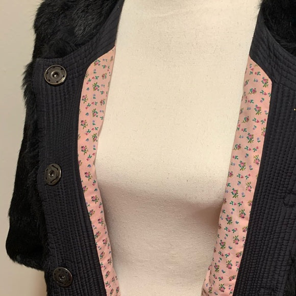 Vintage MANOUSH Black Fur Coat