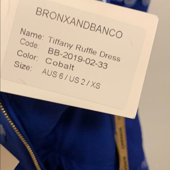 Bronx and Banco‬ Tiffany ruffle dress‬ Size XS