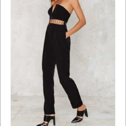 StyleStalker Black Glory Strapless Jumpsuit - photo 3 of 7