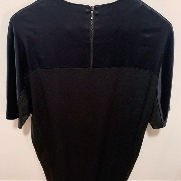 VINCE. Black Shift T-Shirt Dress with side Pockets