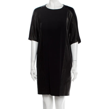 Vince. Black Shift T-Shirt Dress with side Pockets - main product photo