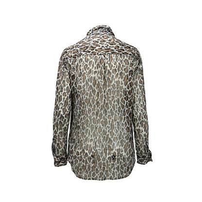 Vintage Equipment Silk Leopard Print Blouse - photo 2 of 6