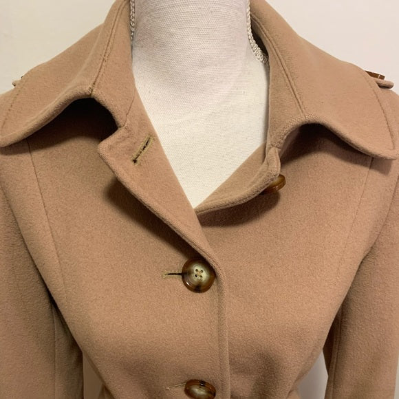 Saks Fifth Avenue Pea Coat (Loro Piana Wool)Size:6