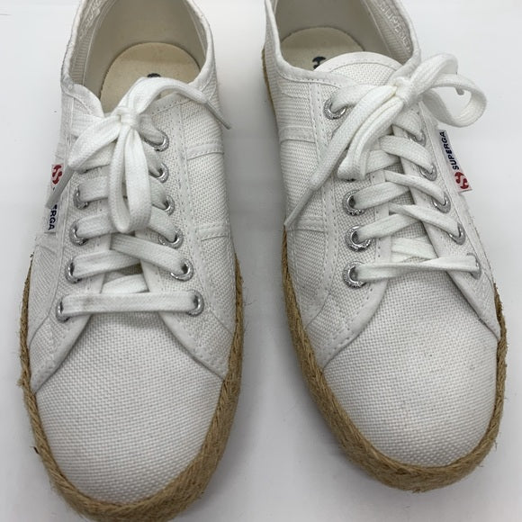 Superga White canvas sneakers Size: 39