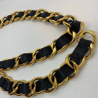 Vintage Chanel Gold & Leather Chain link Belt - photo 18 of 19