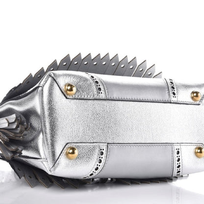 Burberry Metallic Calfskin Broguing Small Banner - photo 3 of 16