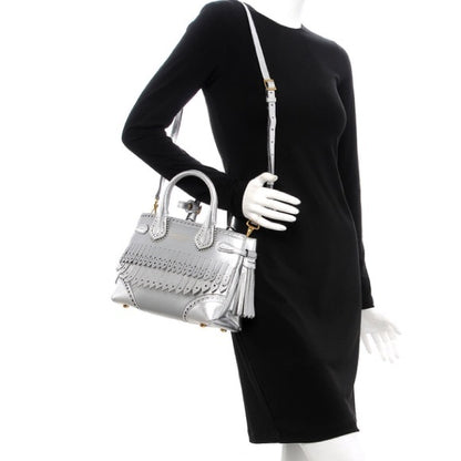 Burberry Metallic Calfskin Broguing Small Banner - photo 16 of 16