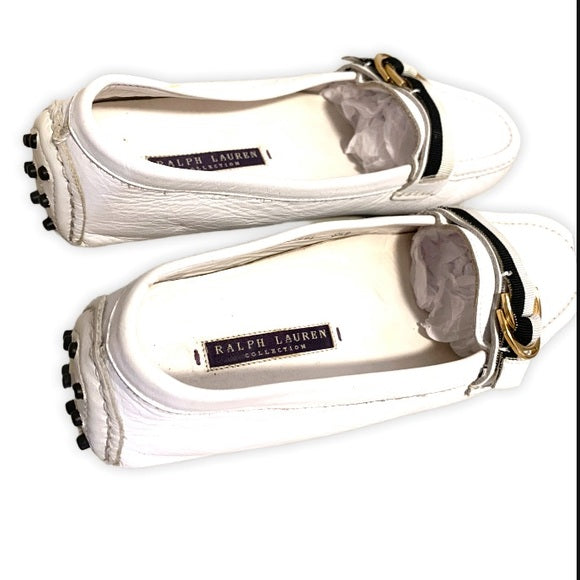 Ralph Lauren Purple Label White Loafers 8.5 EU