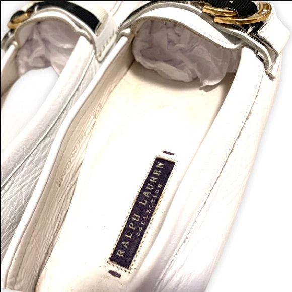 Ralph Lauren Purple Label White Loafers 8.5 EU