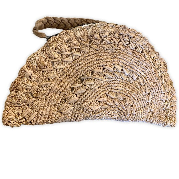Flora Bella Avila Clutch in Natural & Gold