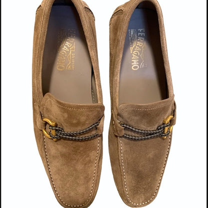 Salvatore Ferragamo Front 4 Suede Driver Loafers - photo 8 of 13