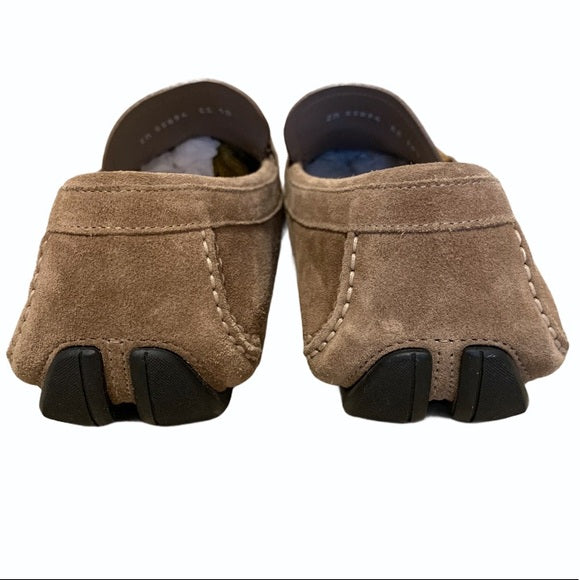 Salvatore Ferragamo Front 4 Suede Driver Loafers