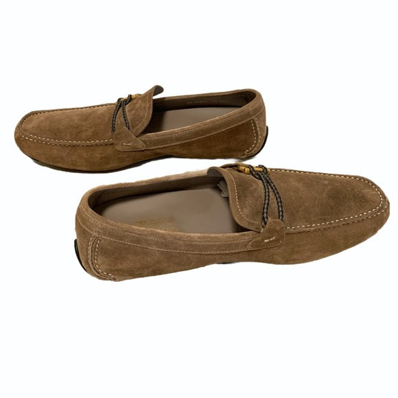 Salvatore Ferragamo Front 4 Suede Driver Loafers
