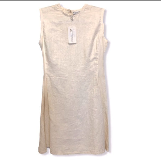 Vintage Gianni Versace Off-White Linen Dress NWT