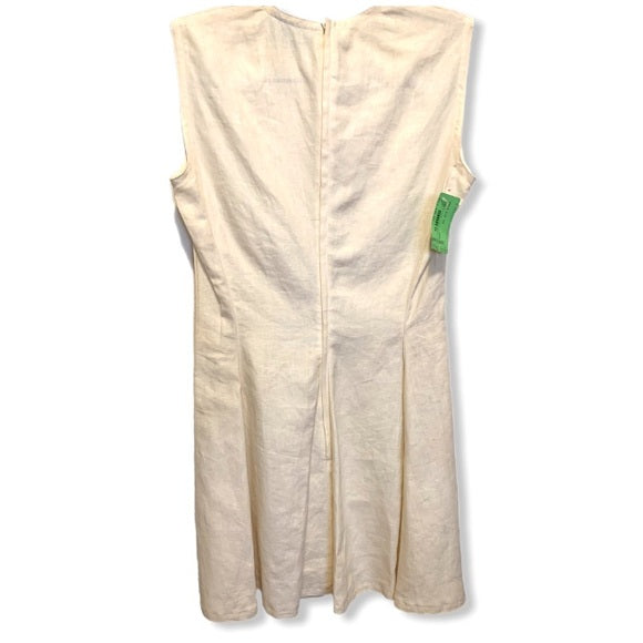 Vintage Gianni Versace Off-White Linen Dress NWT