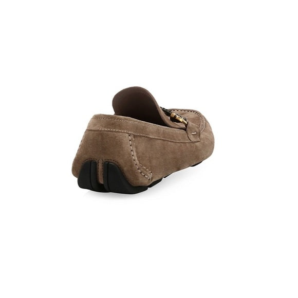 Salvatore Ferragamo Front 4 Suede Driver Loafers