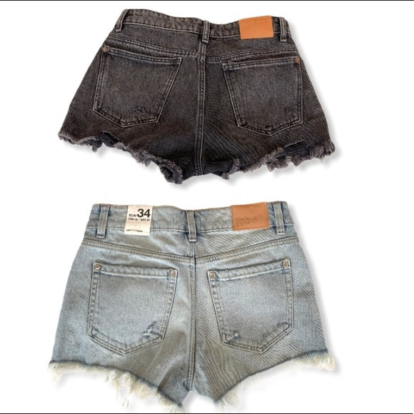 Zara Denim Shorts—2 Pairs|US 2 / EU 34|