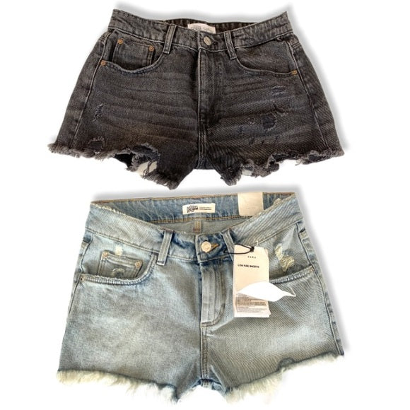 Zara Denim Shorts—2 Pairs|US 2 / EU 34|