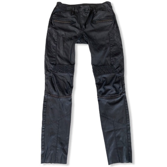 ZARA Faux Leather Pants Size: XS