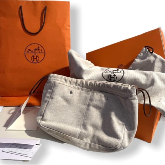 Hermès 25cm Toile Bag Organizer