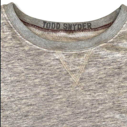 Champion x Todd Snyder grey cropped sweater tee XS - photo 2 of 8