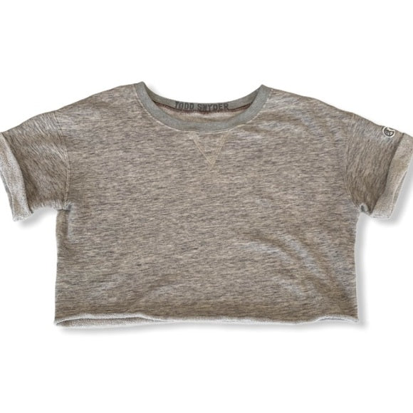 Champion x TODD SNYDER grey cropped sweater tee XS