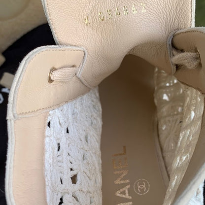 Chanel S19 Beige Crochet/leather/Suede Boot - photo 2 of 16