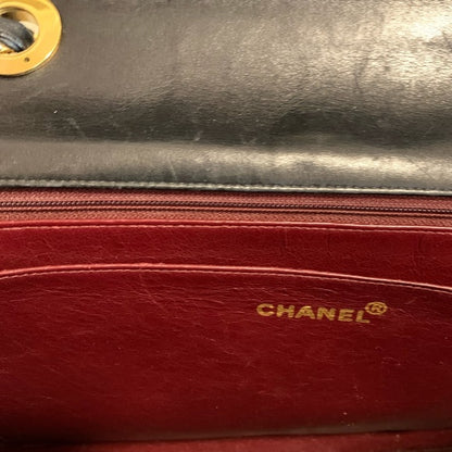 Classic Large Black Quilted Vintage Chanel Flap Bag - photo 15 of 16
