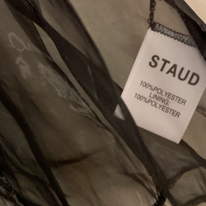 STAUD Hendrix Organza Shirt In Black - photo 11 of 12