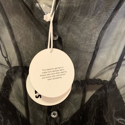 STAUD Hendrix Organza Shirt In Black - photo 4 of 12
