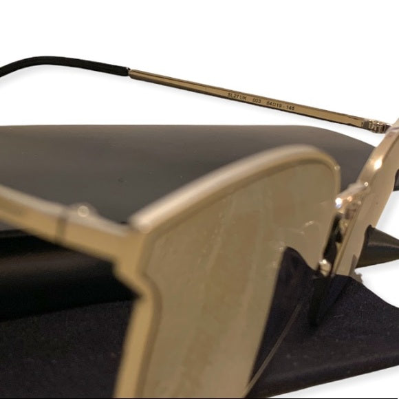 Saint Laurent Metal Silver Mirrored Sunglasses
