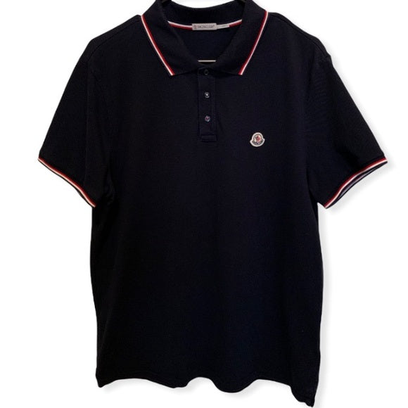 Moncler logo-embroidered polo shirt Size:XL