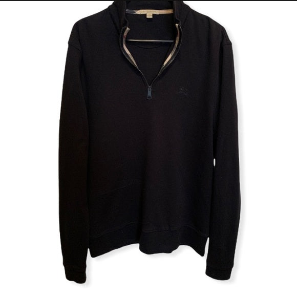 BURBERRY Men’s Half Zip Sweater Size: L