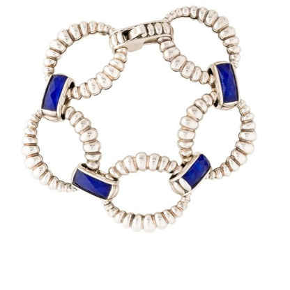 Lagos Sterling Silver & Lapis Doublet Maya Link Bracelet - main product photo
