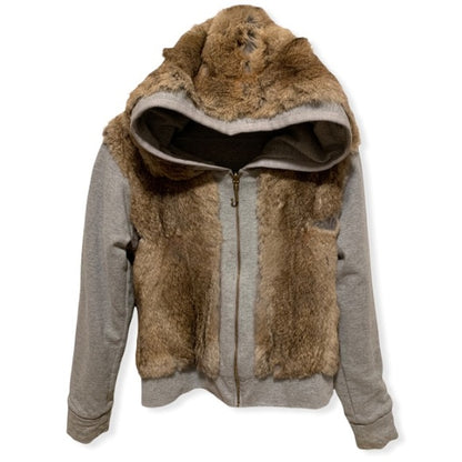 Vintage Juicy Couture Reversible Grey/ Real Rabbit Fur Hoodie - photo 8 of 9