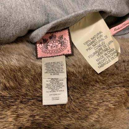 Vintage Juicy Couture Reversible Grey/ Real Rabbit Fur Hoodie - photo 7 of 9