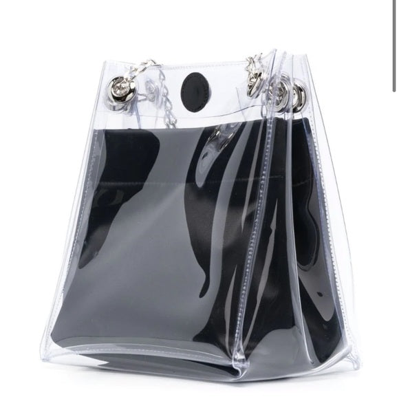 Junya Watanabe transparent chain-handle shoulder bag