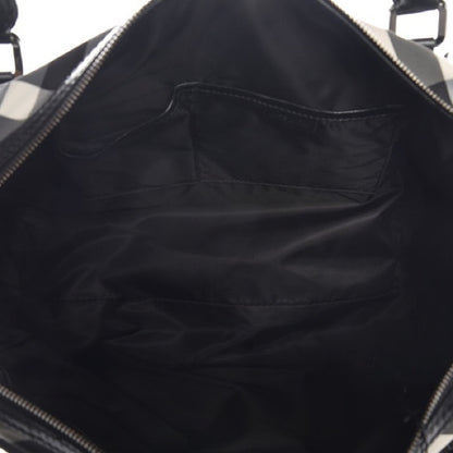 Burberry Nylon Beat Check Studded Medium Edenham Satchel Black - photo 7 of 14