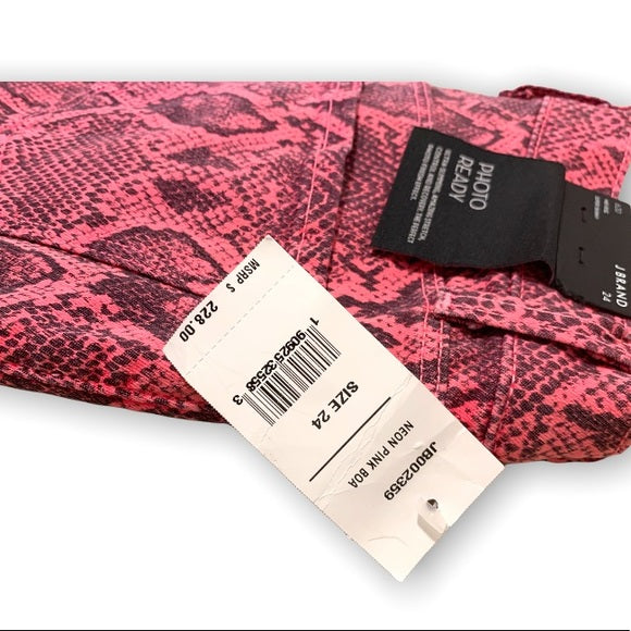 JBRAND Neon Pink Boa Pants