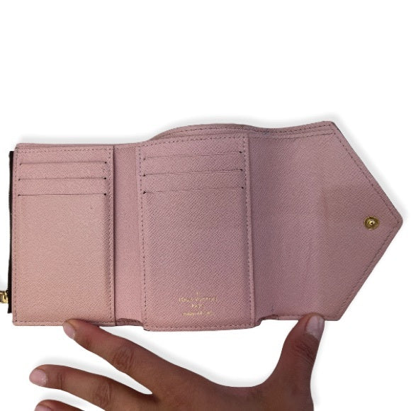 LOUIS VUITTON Monogram Victorine Wallet Rose Ballerine