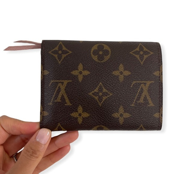 LOUIS VUITTON Monogram Victorine Wallet Rose Ballerine